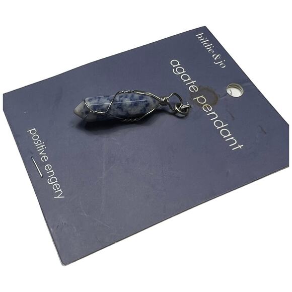 Agate Pendant - New & Unused, Natural Stone Necklace - Picture 6 of 8